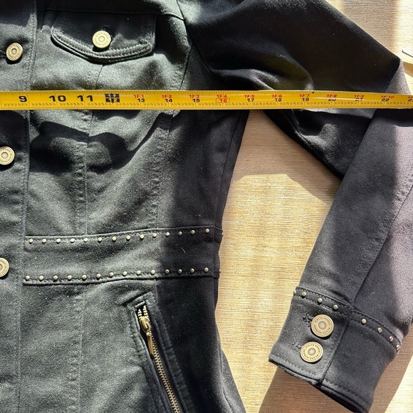 White House Black Market Black Studded Blazer - Picture 4 of 8